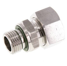 G 1/2'' Macho x 18L Anillo de corte recto de acero inoxidable con junta FKM 315 Bar DIN 2353