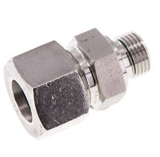 G 1/2'' Macho x 20S Anillo de corte recto de acero inoxidable con junta FKM 400 Bar DIN 2353