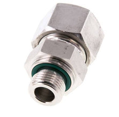 G 1/2'' Macho x 20S Anillo de corte recto de acero inoxidable con junta FKM 400 Bar DIN 2353