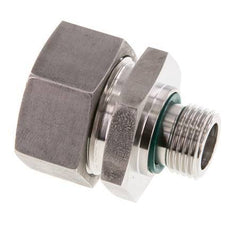 G 1/2'' Macho x 28L Anillo de corte recto de acero inoxidable con junta FKM 160 Bar DIN 2353