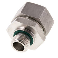 G 1/2'' Macho x 28L Anillo de corte recto de acero inoxidable con junta FKM 160 Bar DIN 2353