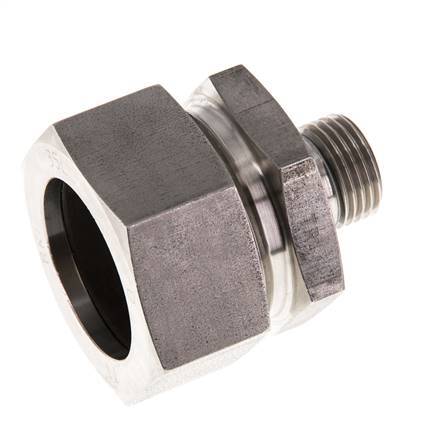 G 1/2'' Macho x 35L Anillo de corte recto de acero inoxidable con junta FKM 160 Bar DIN 2353