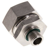 G 1/2'' Macho x 35L Anillo de corte recto de acero inoxidable con junta FKM 160 Bar DIN 2353