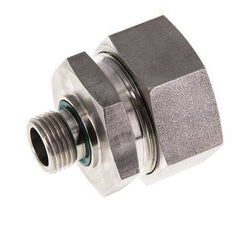 G 1/2'' Macho x 35L Anillo de corte recto de acero inoxidable con junta FKM 160 Bar DIN 2353
