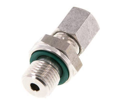 G 1/4'' Macho x 6L Anillo de corte recto de acero inoxidable con junta FKM 315 Bar DIN 2353