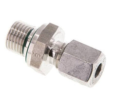 G 1/4'' Macho x 6L Anillo de corte recto de acero inoxidable con junta FKM 315 Bar DIN 2353