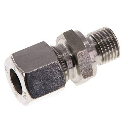 G 1/4'' Macho x 10L Anillo de corte recto de acero inoxidable con junta FKM 315 Bar DIN 2353