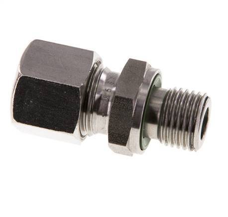 G 1/4'' Macho x 10L Anillo de corte recto de acero inoxidable con junta FKM 315 Bar DIN 2353