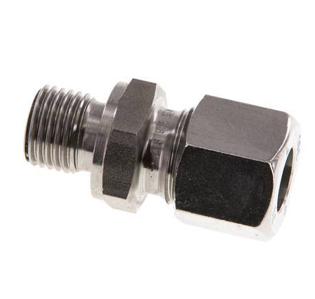 G 1/4'' Macho x 10L Anillo de corte recto de acero inoxidable con junta FKM 315 Bar DIN 2353