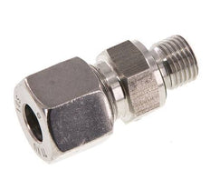 G 1/4'' Macho x 10S Anillo de corte recto de acero inoxidable con junta FKM 630 Bar DIN 2353