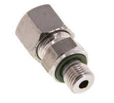 G 1/4'' Macho x 10S Anillo de corte recto de acero inoxidable con junta FKM 630 Bar DIN 2353