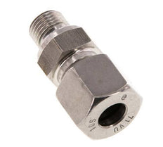 G 1/4'' Macho x 10S Anillo de corte recto de acero inoxidable con junta FKM 630 Bar DIN 2353