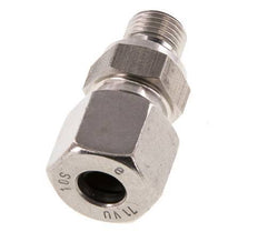 G 1/4'' Macho x 10S Anillo de corte recto de acero inoxidable con junta FKM 630 Bar DIN 2353