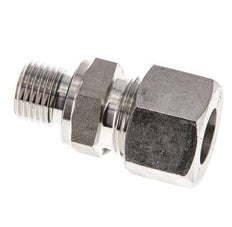 G 1/4'' Macho x 12L Anillo de corte recto de acero inoxidable con junta FKM 315 Bar DIN 2353