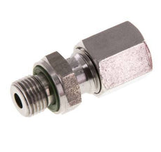 G 1/8'' Macho x 6L Anillo de corte recto de acero inoxidable con junta FKM 315 Bar DIN 2353