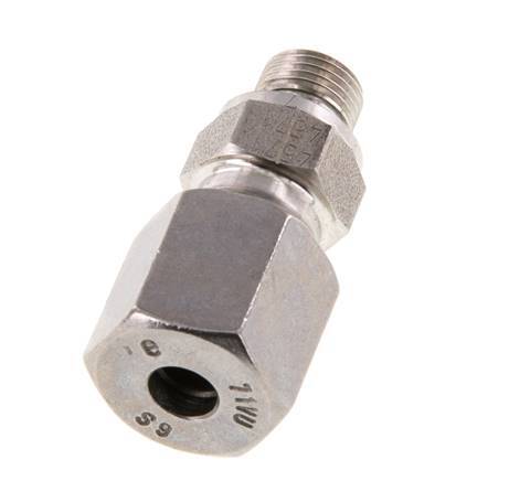 G 1/8'' Macho x 6S Anillo de corte recto de acero inoxidable con junta FKM 630 Barra DIN 2353