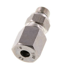G 1/8'' Macho x 6S Anillo de corte recto de acero inoxidable con junta FKM 630 Barra DIN 2353