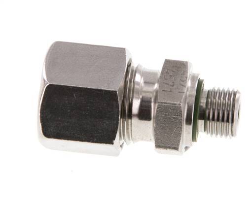 G 1/8'' Macho x 10L Anillo de corte recto de acero inoxidable con junta FKM 315 Bar DIN 2353