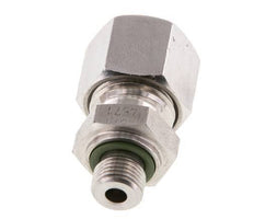 G 1/8'' Macho x 10L Anillo de corte recto de acero inoxidable con junta FKM 315 Bar DIN 2353