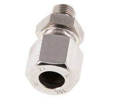 G 1/8'' Macho x 10L Anillo de corte recto de acero inoxidable con junta FKM 315 Bar DIN 2353