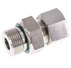 G 3/4'' Macho x 16S Anillo de corte recto de acero inoxidable con junta FKM 400 Bar DIN 2353