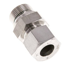 G 3/4'' Macho x 16S Anillo de corte recto de acero inoxidable con junta FKM 400 Bar DIN 2353