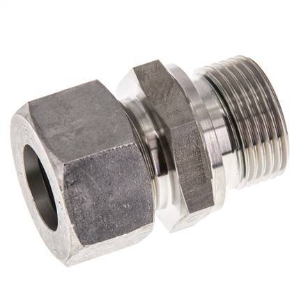 G 3/4'' Macho x 18L Anillo de corte recto de acero inoxidable con junta FKM 315 Bar DIN 2353