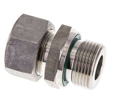 G 3/4'' Macho x 18L Anillo de corte recto de acero inoxidable con junta FKM 315 Bar DIN 2353