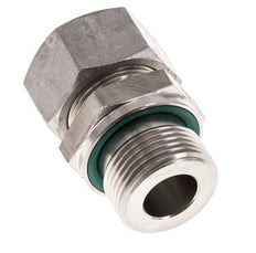 G 3/4'' Macho x 18L Anillo de corte recto de acero inoxidable con junta FKM 315 Bar DIN 2353