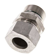 G 3/4'' Macho x 18L Anillo de corte recto de acero inoxidable con junta FKM 315 Bar DIN 2353