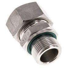 G 3/4'' Macho x 22L Anillo de corte recto de acero inoxidable con junta FKM 160 Bar DIN 2353