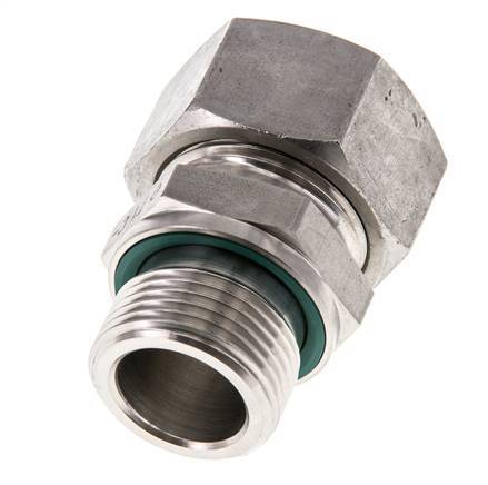 G 3/4'' Macho x 22L Anillo de corte recto de acero inoxidable con junta FKM 160 Bar DIN 2353