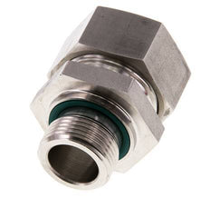 G 3/4'' Macho x 28L Anillo de corte recto de acero inoxidable con junta FKM 160 Bar DIN 2353