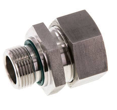 G 3/4'' Macho x 28L Anillo de corte recto de acero inoxidable con junta FKM 160 Bar DIN 2353