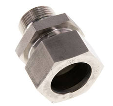 G 3/4'' Macho x 28L Anillo de corte recto de acero inoxidable con junta FKM 160 Bar DIN 2353