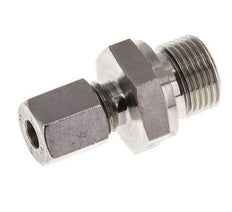 G 3/8'' Macho x 6L Anillo de corte recto de acero inoxidable con junta FKM 315 Bar DIN 2353