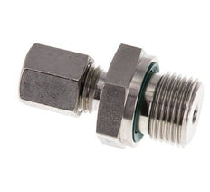 G 3/8'' Macho x 6L Anillo de corte recto de acero inoxidable con junta FKM 315 Bar DIN 2353