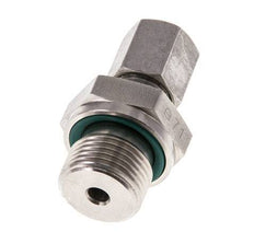 G 3/8'' Macho x 6L Anillo de corte recto de acero inoxidable con junta FKM 315 Bar DIN 2353