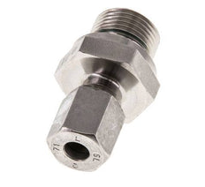 G 3/8'' Macho x 6L Anillo de corte recto de acero inoxidable con junta FKM 315 Bar DIN 2353