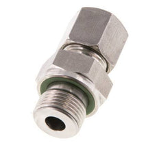 G 3/8'' Macho x 8S Anillo de corte recto de acero inoxidable con junta FKM 630 Bar DIN 2353