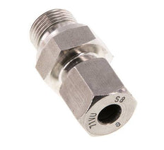 G 3/8'' Macho x 8S Anillo de corte recto de acero inoxidable con junta FKM 630 Bar DIN 2353