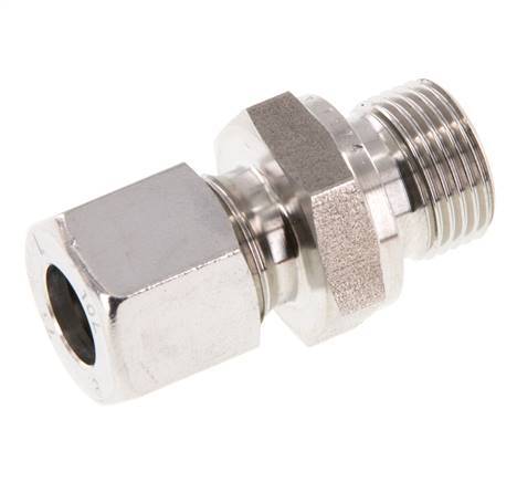 G 3/8'' Macho x 10L Anillo de corte recto de acero inoxidable con junta FKM 315 Bar DIN 2353