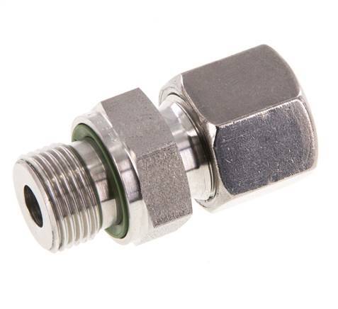 G 3/8'' Macho x 10S Anillo de corte recto de acero inoxidable con junta FKM 630 Bar DIN 2353