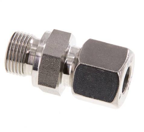 G 3/8'' Macho x 10S Anillo de corte recto de acero inoxidable con junta FKM 630 Bar DIN 2353