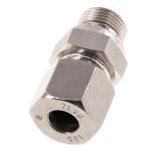 G 3/8'' Macho x 10S Anillo de corte recto de acero inoxidable con junta FKM 630 Bar DIN 2353