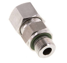 G 3/8'' Macho x 12S Anillo de corte recto de acero inoxidable con junta FKM 630 Bar DIN 2353