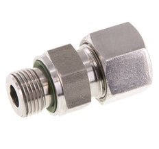 G 3/8'' Macho x 12S Anillo de corte recto de acero inoxidable con junta FKM 630 Bar DIN 2353