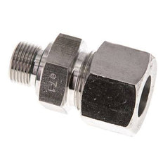 G 3/8'' Macho x 16S Anillo de corte recto de acero inoxidable con junta FKM 400 Bar DIN 2353
