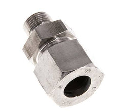 G 3/8'' Macho x 16S Anillo de corte recto de acero inoxidable con junta FKM 400 Bar DIN 2353