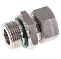 G 1'' Macho x 22L Anillo de corte recto de acero inoxidable con junta FKM 160 Bar DIN 2353